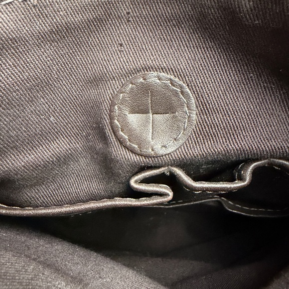 Dinhill Denim Leather Motorities Messenger Bag Moss Green - Picture 12 of 12